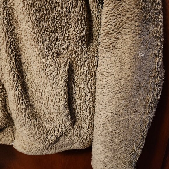 Women's Small Columbia Tan Fuzzy Fleece Full Zip Jacket - Picture 5 of 12
